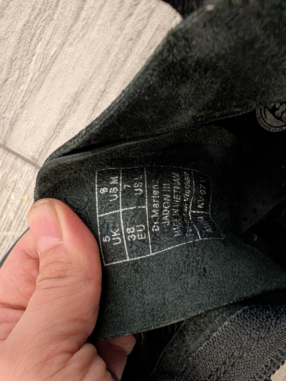 Dr. Martens Jadon Black Leather Platform Combat Boots - Picture 3 of 6